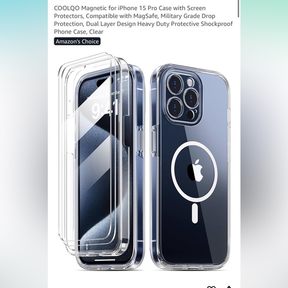 Apple Other - Apple iPhone 15 Pro MagSafe Case - Clear Black